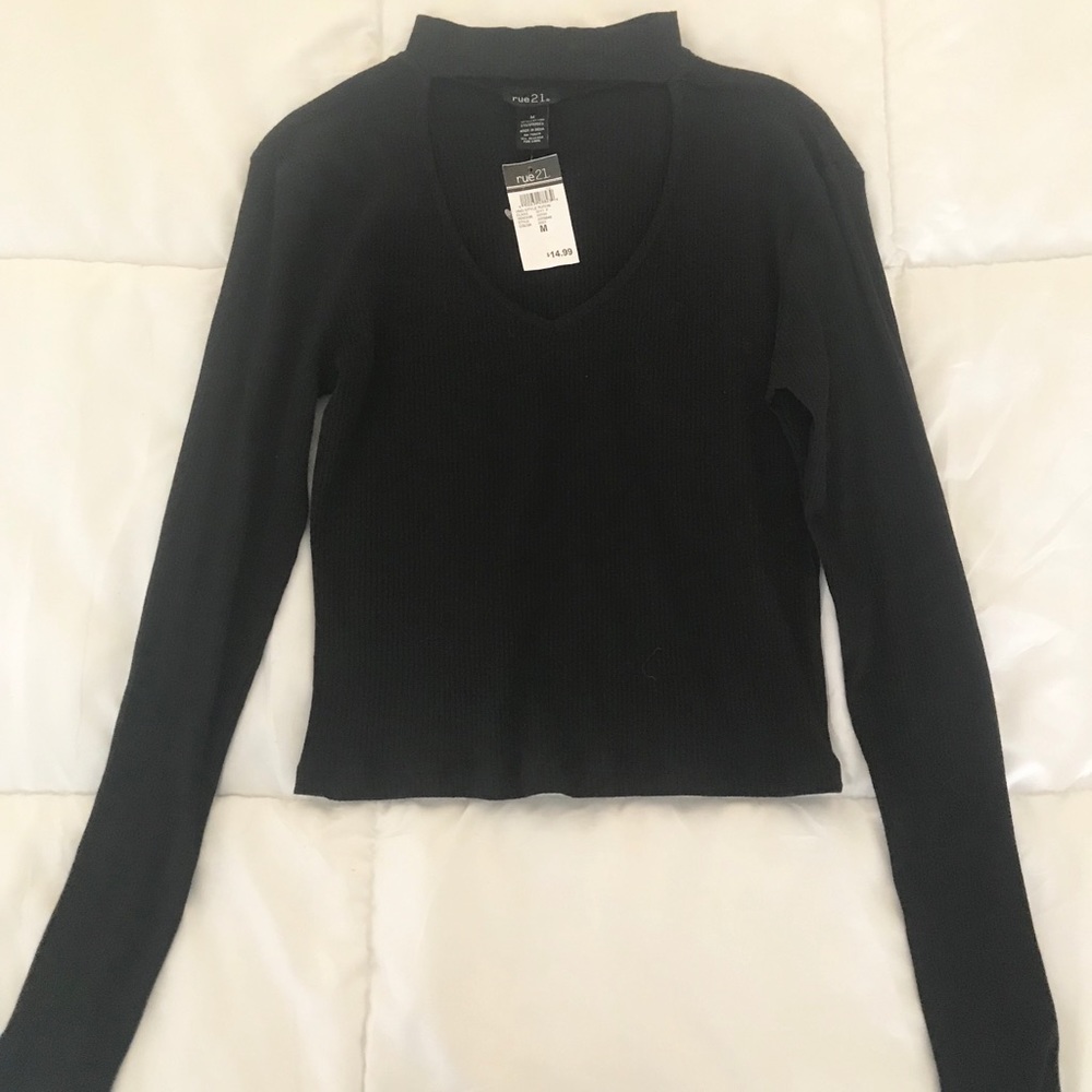 Black choker top
